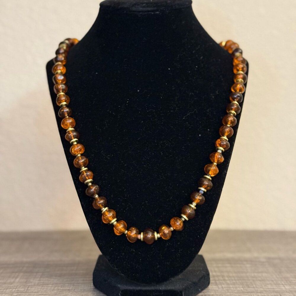 Warm Amber Inspired Necklace